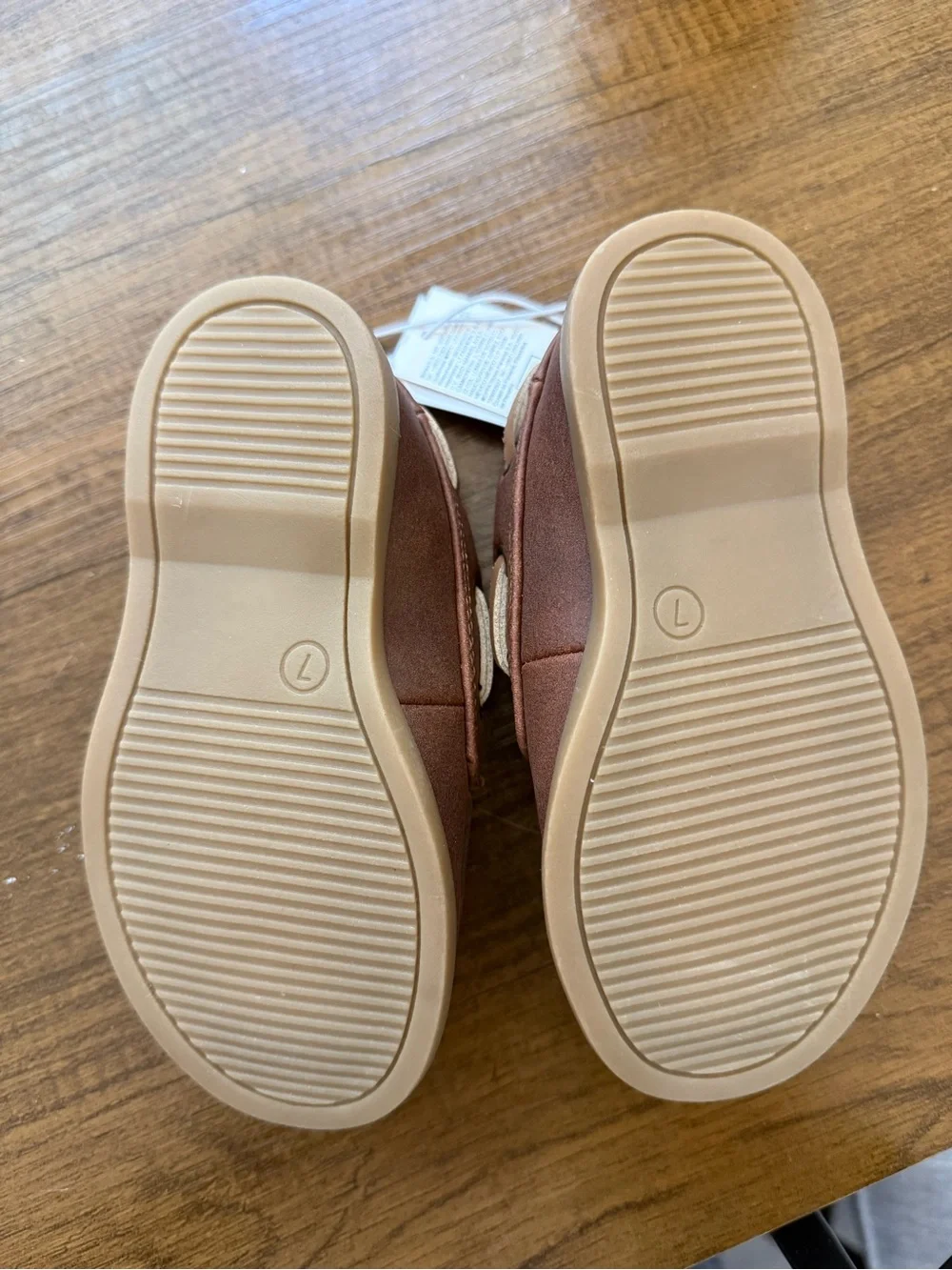 Old Navy Brown Toddler Moccasin Boat Shoes